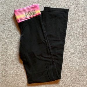 PINK bootcut leggings size XS